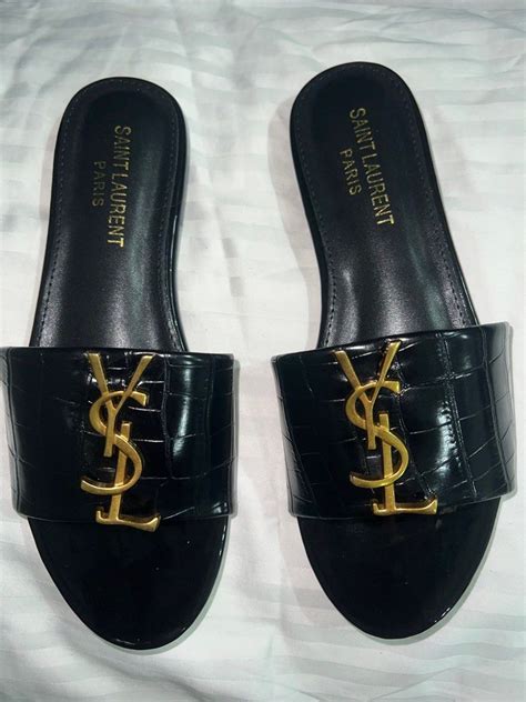 fake ysl slides|YSL tribute slides.